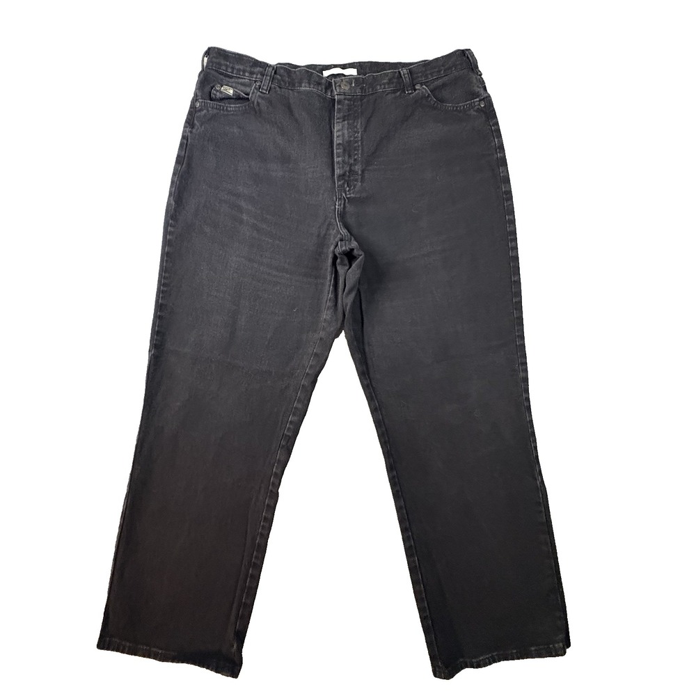 Lee Women's 18 Short (39x29.5) Black Relaxed Straight Leg Stretch Jeans SEE DESC